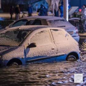 2006年以来最强洪水侵袭德国北部 沿海市镇变泽国