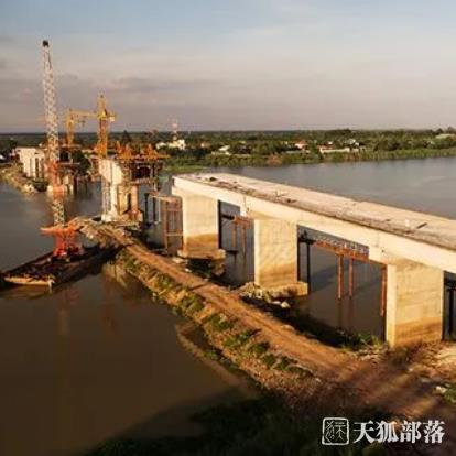 中企承建柬埔寨百达隆巴萨河大桥项目开工