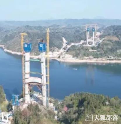 张官高速洞庭溪沅水特大桥将于上半年实现主塔封顶和猫道先导索过江